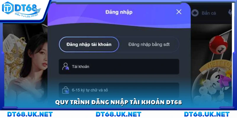 Quy trình từng bước truy cập vào tài khoản 