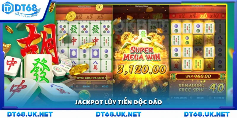 Jackpot lũy tiến đặc biệt trong Mah Jong Slot 
