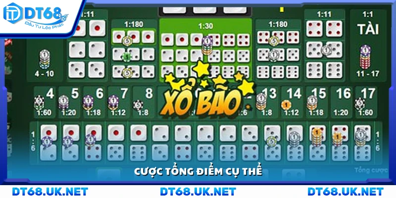 Đặt cược vào tổng điểm cụ thể